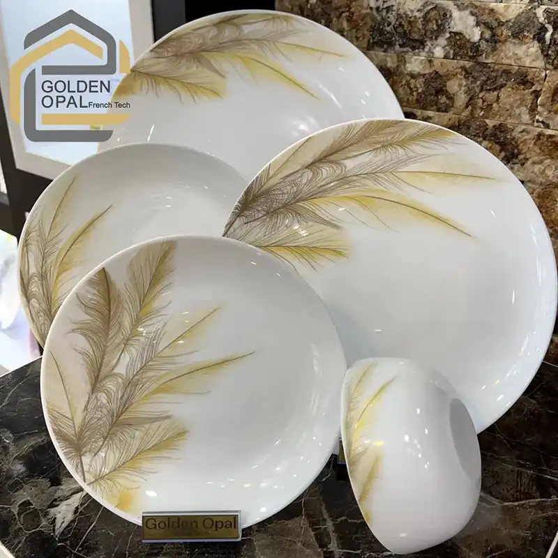 Arcopal golden opal tableware