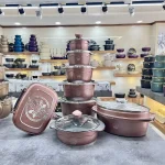 17 pieces of Vitberg brand granite pot service