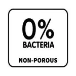 % باکتریا گلس یک ماده 100% غیر متخلخل است که از باقی ماندن باکتری ها و بوی نامطبوع جلوگیری می کند
